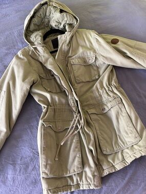 Oakley Light Olive Hooded Jacket with Drawstring